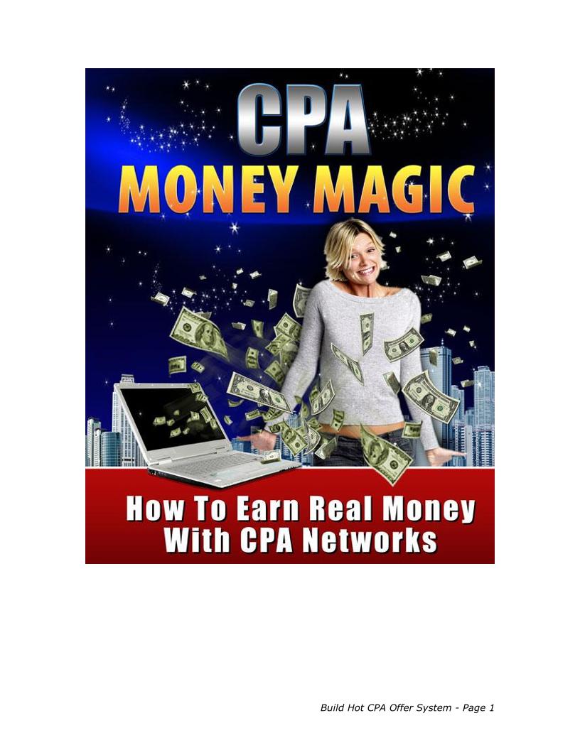 eBook: Master Building Profitable CPA Offer Systems
