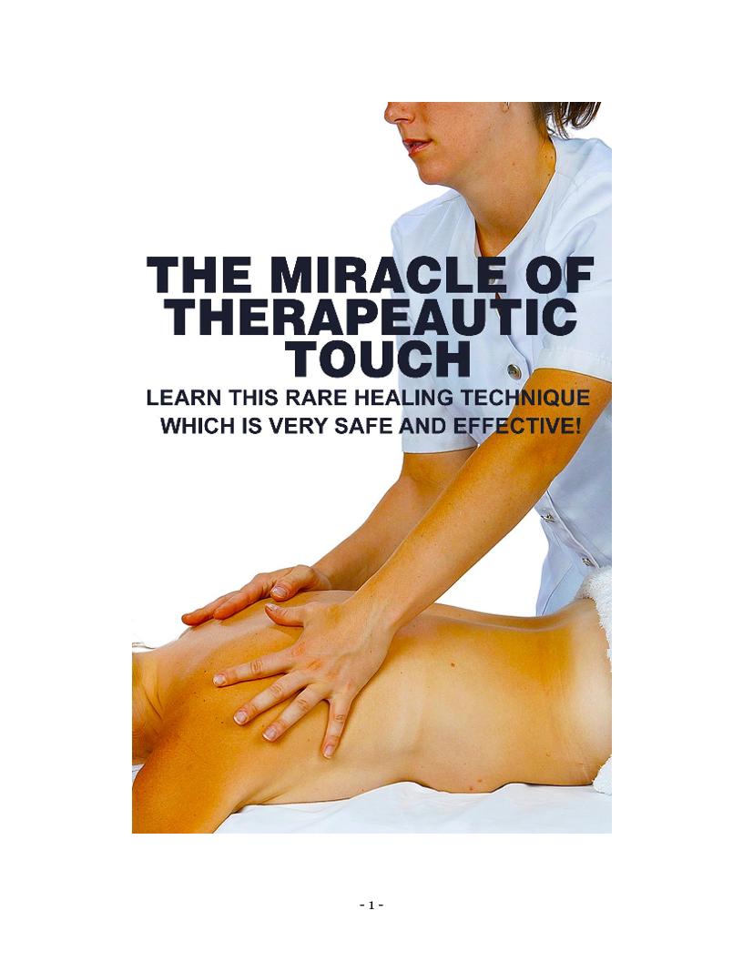 Explore the Wonders of Therapeutic Touch for Health and Wellness eBook