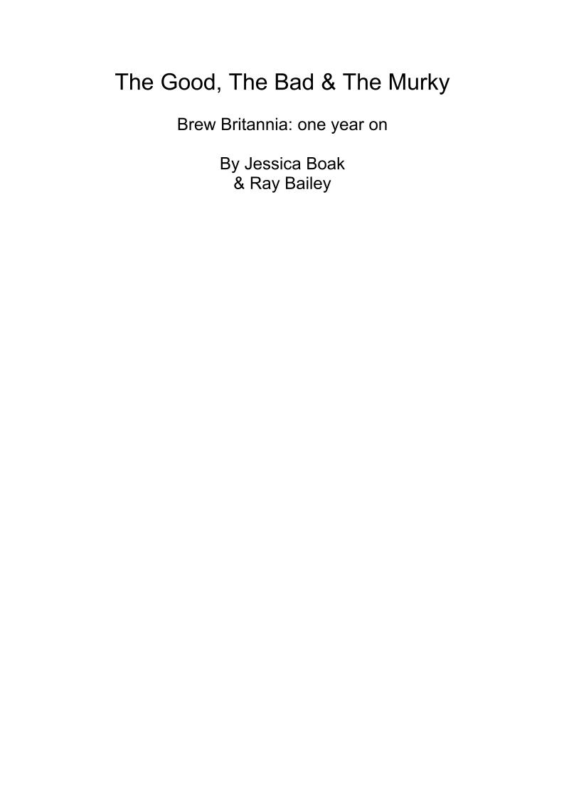 The eBook on Evolving British Beer Culture: Brew Britannia Update