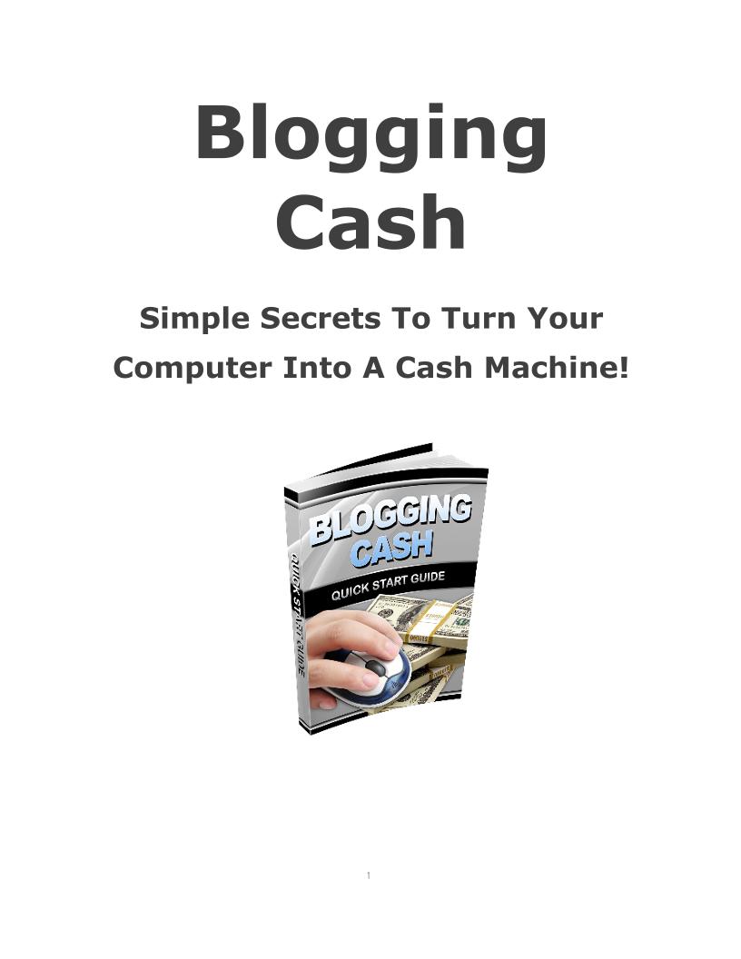 Unlock Blogging Cash: The Ultimate eBook Guide to Earning Online