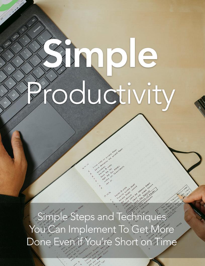 Discover Simple Productivity: An Essential eBook for Boosting Your Daily Efficiency