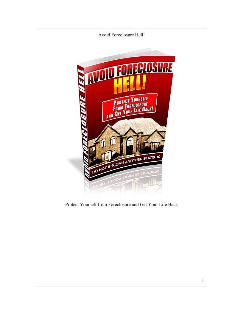 Essential eBook Guide to Avoiding Foreclosure and Rebuilding Your Life