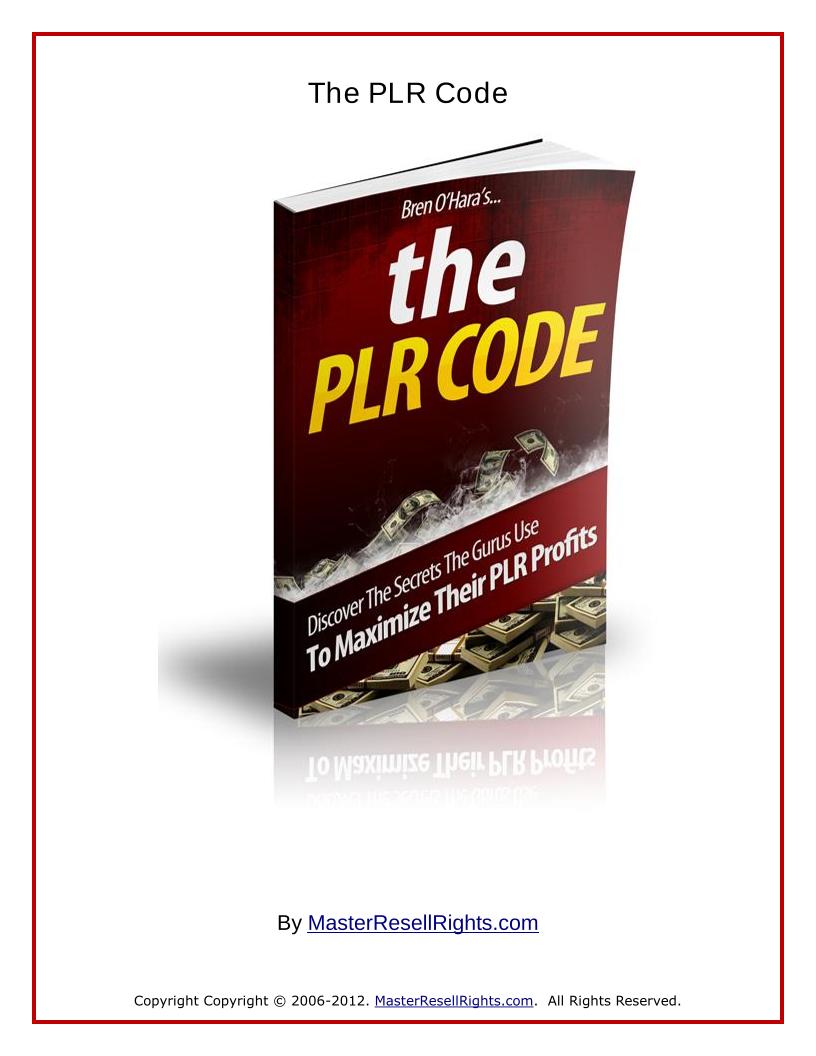 Unlock the PLR Code eBook: A Step-by-Step Guide to Profitable Reselling