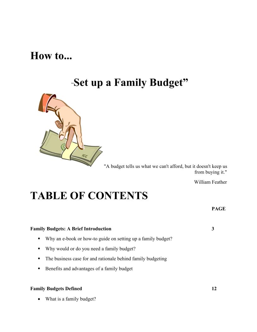 Essential eBook on Mastering Family Budgets for Financial Freedom