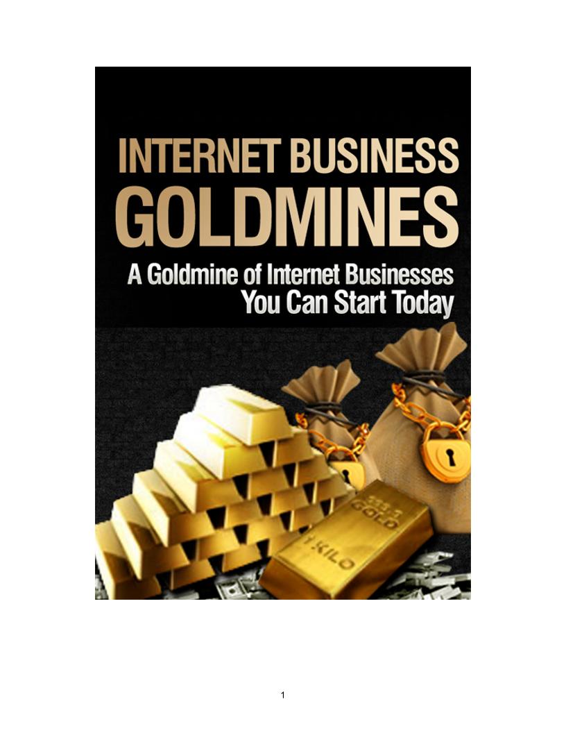 Discover the eBook Guide to Profitable Internet Business Goldmines