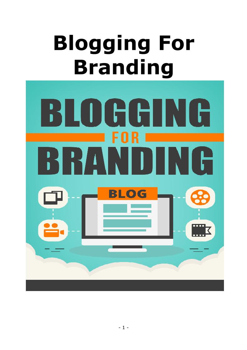 eBook: Mastering Blogging for Effective Business Branding