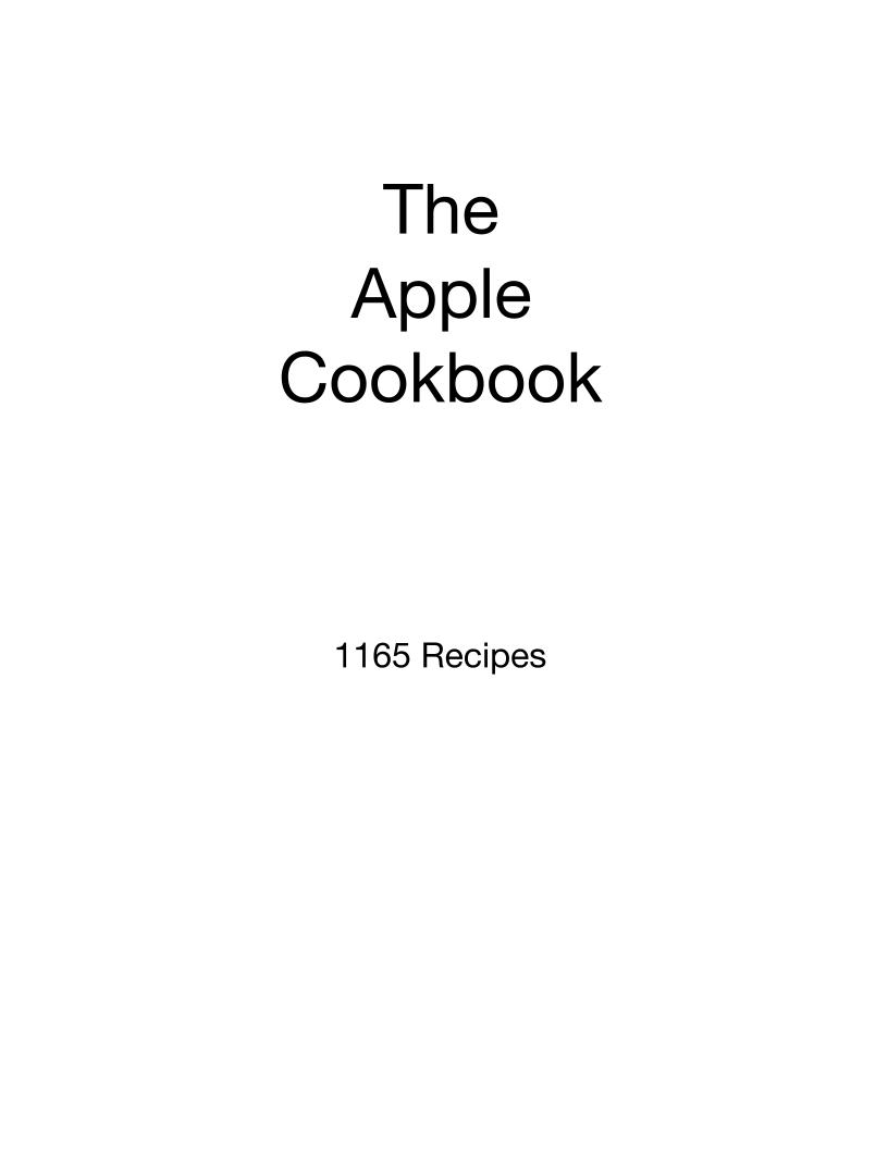 The Essential eBook Guide to Apple Recipes and Culinary Creations