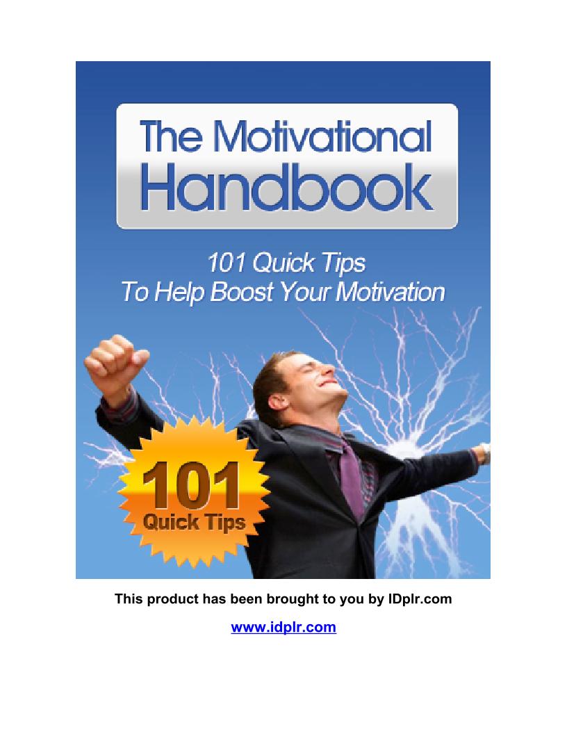 eBook: Unlock Your Potential with The Motivational Handbook
