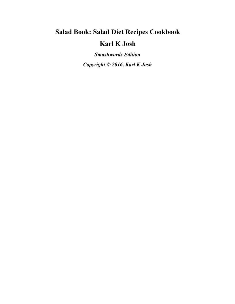 Delicious eBook of Healthy Salad Recipes for a Balanced Diet