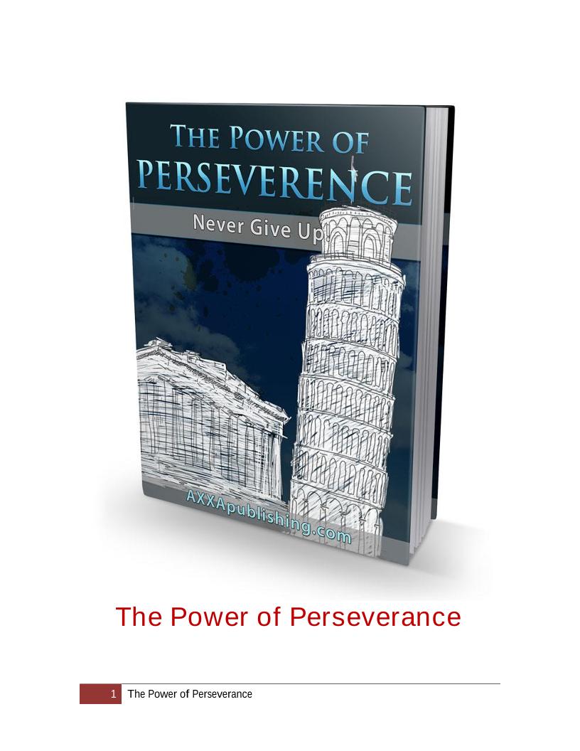 Discover the Power of Perseverance: A Motivational eBook for Daily Success