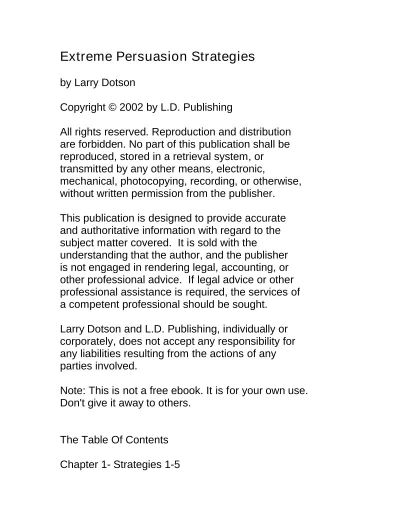 Unlock Extreme Persuasion Strategies eBook: Master Sales and Marketing Techniques