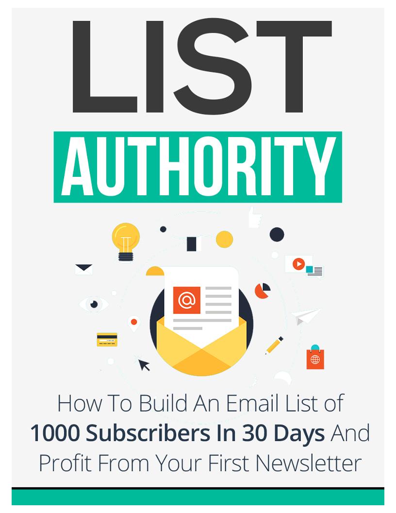 Master List Building eBook: Grow Your Email List in 30 Days