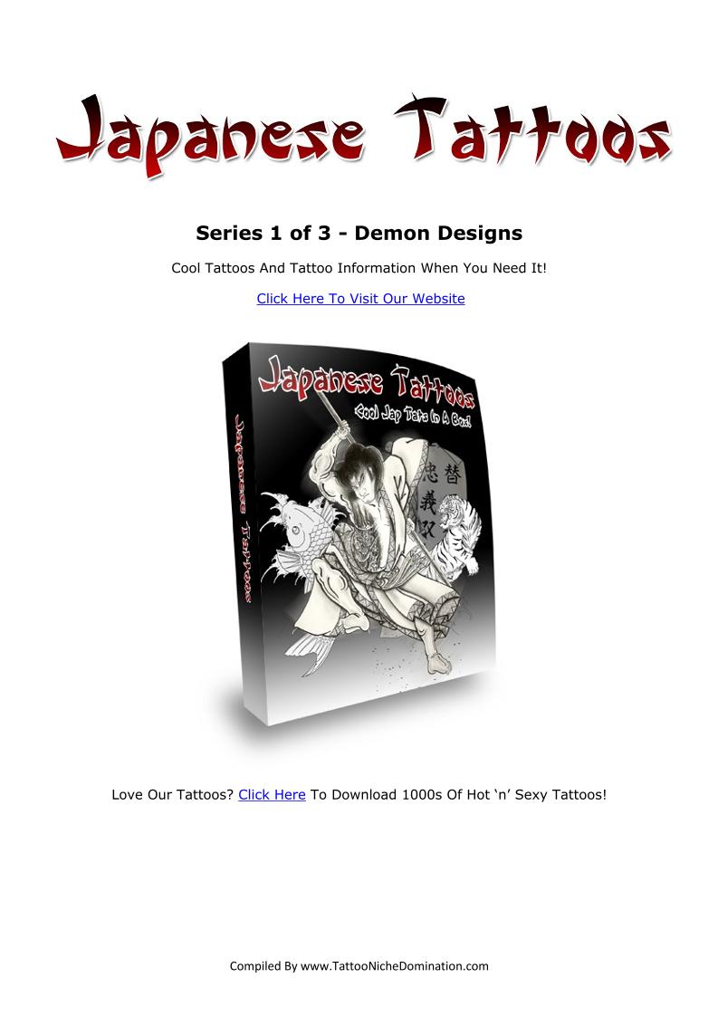 Explore the Ultimate eBook on Demon Designs Tattoo Series and More