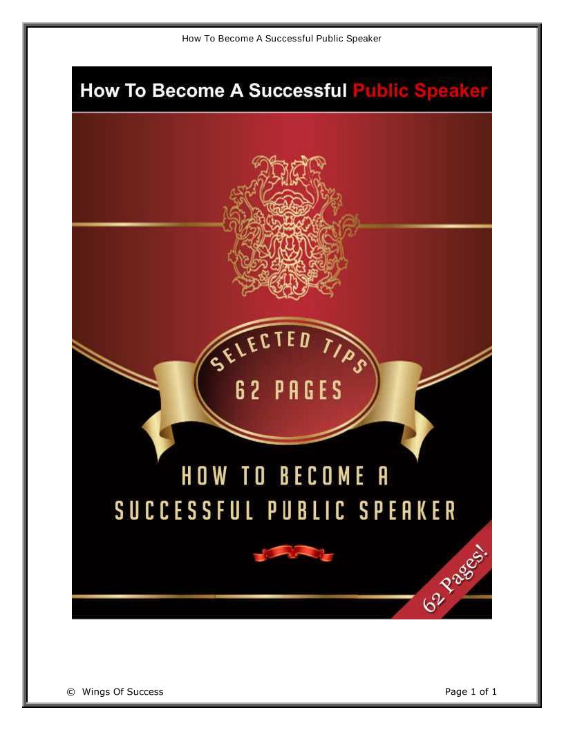 Unlock Your Potential: The Ultimate eBook on Becoming a Successful Public Speaker