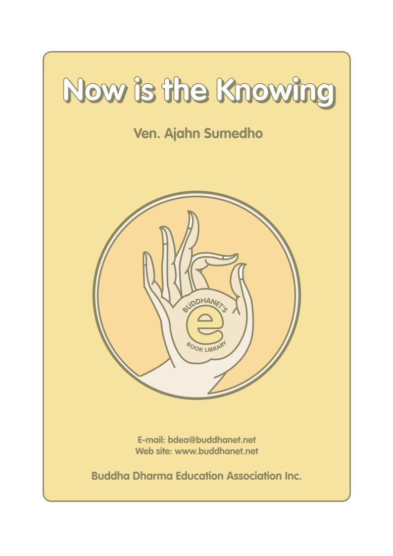 eBook: Embrace the Present with Now is the Knowing Wisdom