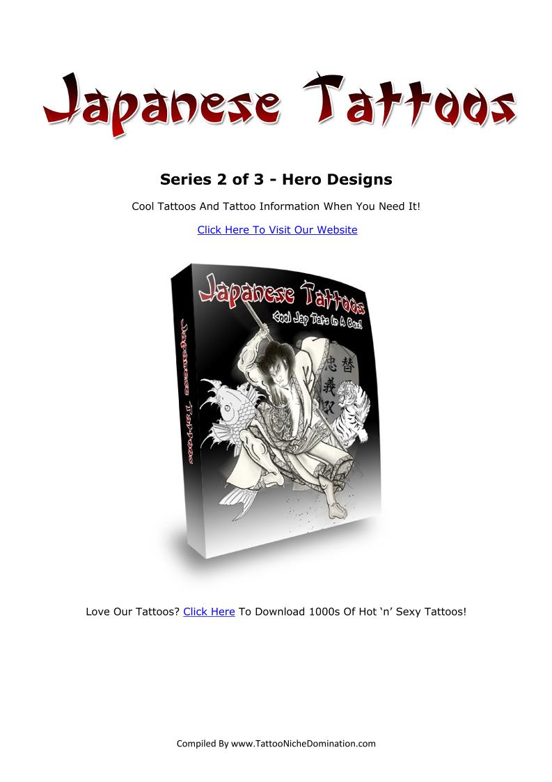 Discover the Ultimate eBook on Hero Tattoos and Cool Designs Series 2