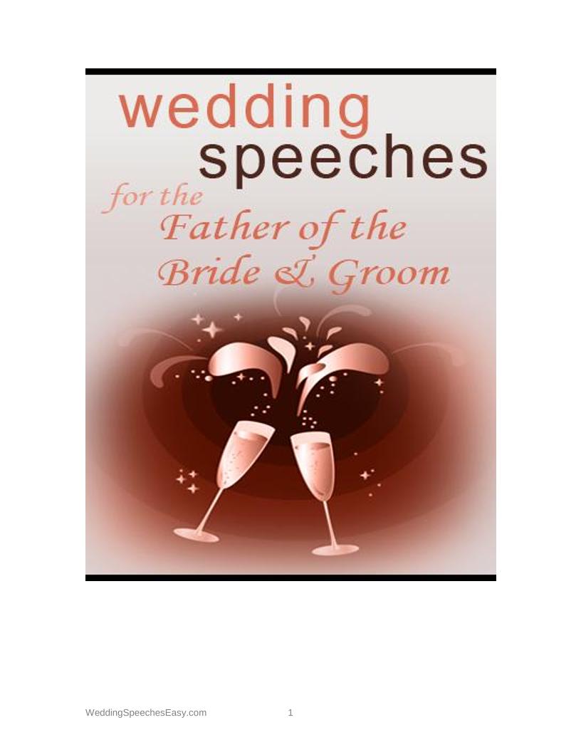eBook: Master Wedding Speeches for Fathers – Easy Templates and Tips