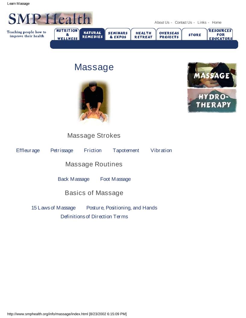 Essential eBook on Mastering Massage Techniques and Routines for Wellness