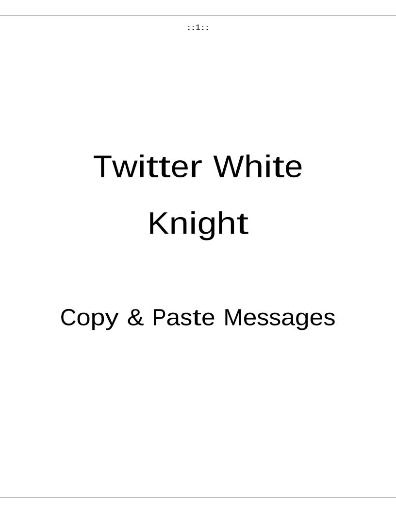 The Ultimate eBook on Twitter Networking and Complimentary Messages