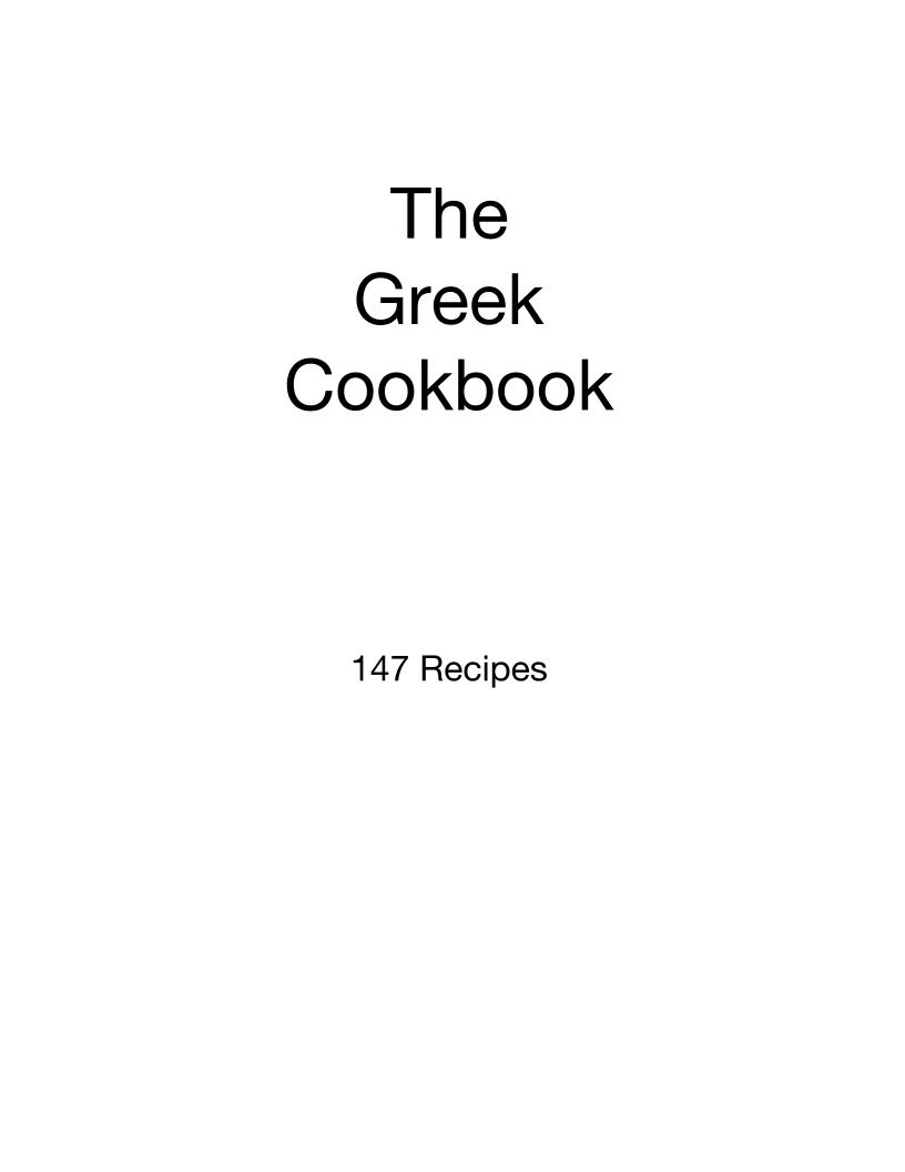 The Ultimate Greek Recipes eBook: 147 Authentic Dishes from PerfectCookbooks.com