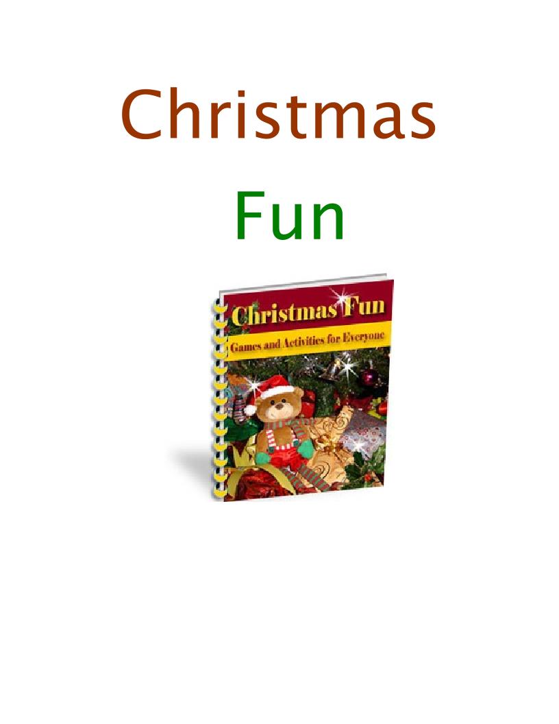 Christmas Fun eBook: Engaging Games and Traditions for Everyone