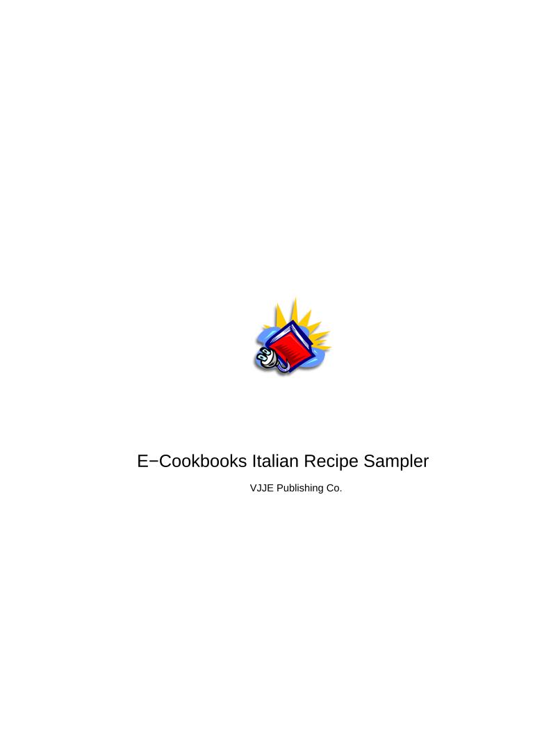 Savor Authentic Italian Recipes: Your Essential eBook Italian Sampler Guide