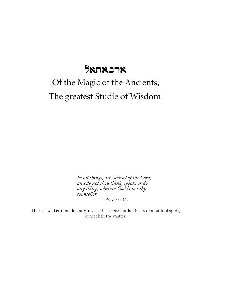 Explore the Mystical eBook Arbatel of Magick: Ancient Secrets Unveiled