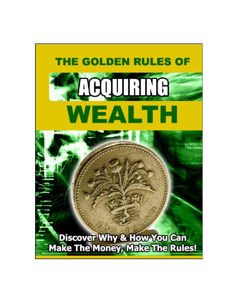 Essential eBook: Golden Rules for Mastering Wealth Acquisition