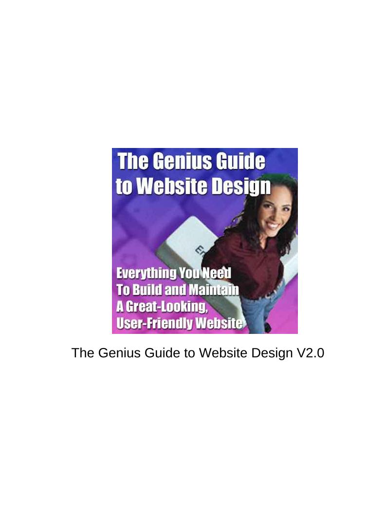eBook: The Genius Guide to Mastering Website Design Resources V2.0