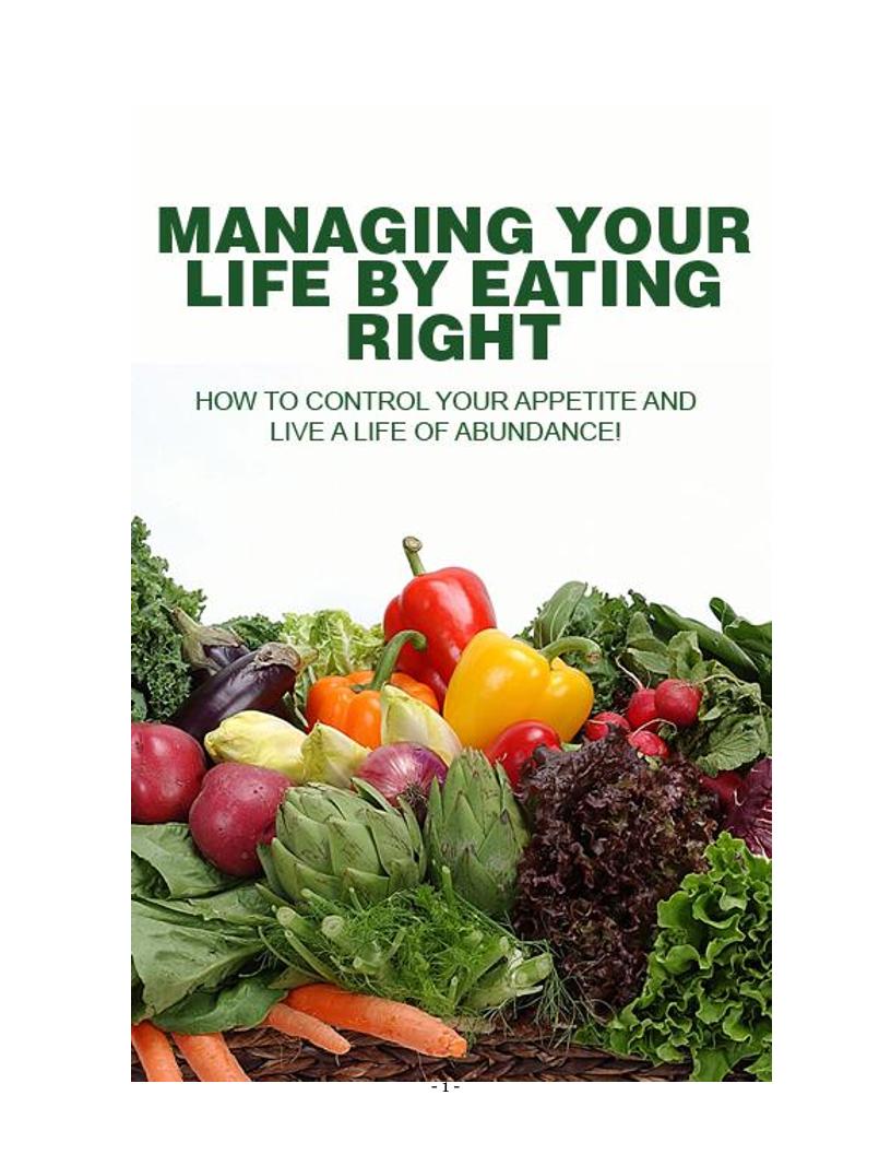 The Ultimate eBook on Eating Right for a Healthier Life