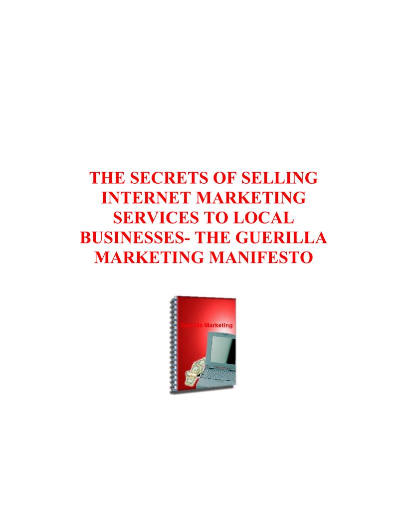 eBook: Guerilla Tactics for Selling Internet Marketing to Local Businesses