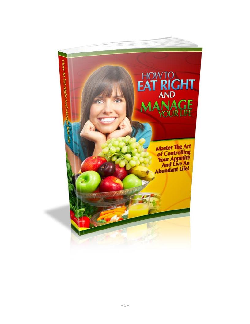 Unlock Vitality: The Essential eBook on Eating Right for a Balanced Life