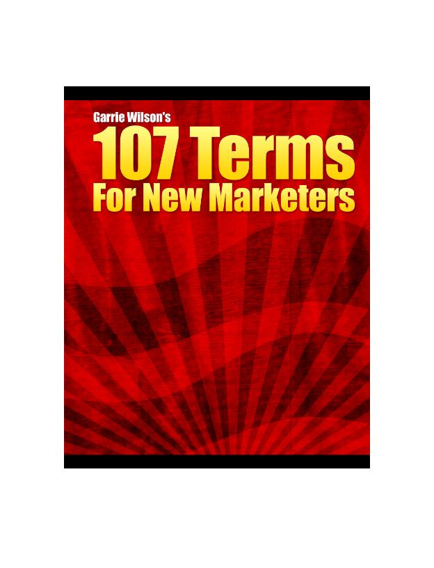 The Ultimate eBook Guide to 107 Essential Terms for Aspiring Marketers