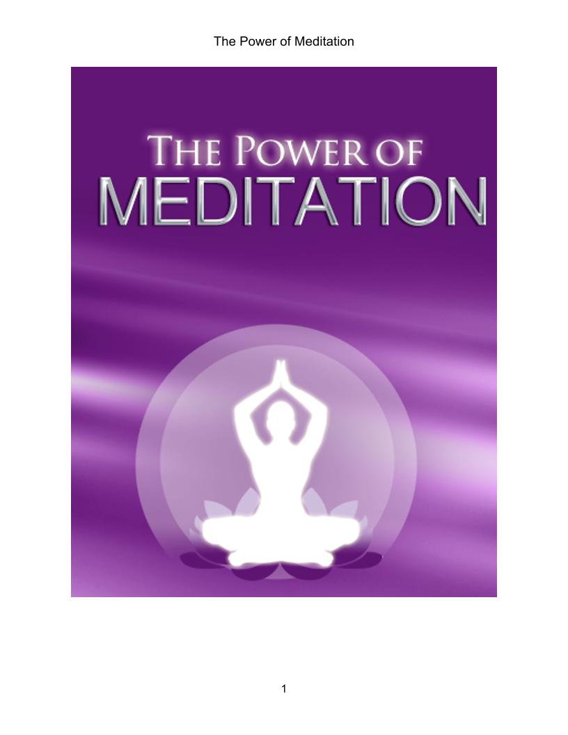Unlock the Power of Meditation eBook: Enhance Success and Well-Being