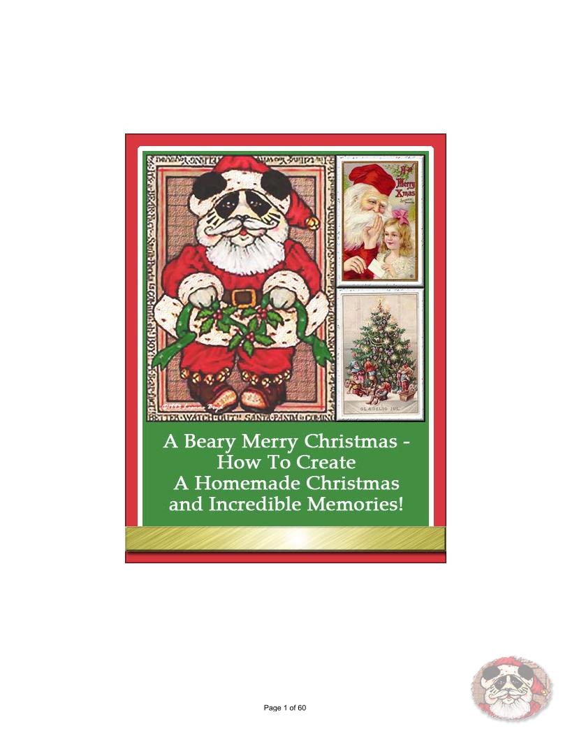 eBook: A Beary Merry Christmas - Crafting Joyful Homemade Traditions