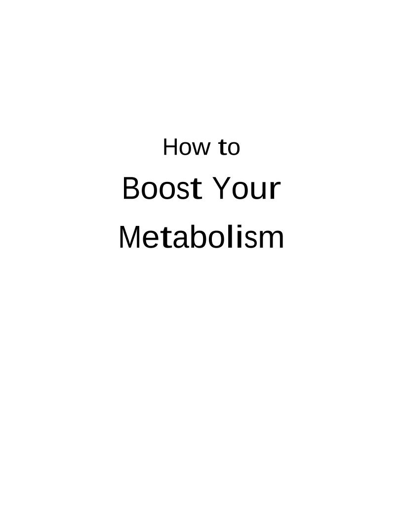 Unlock Your Metabolism eBook: Boost Energy and Shed Pounds Easily
