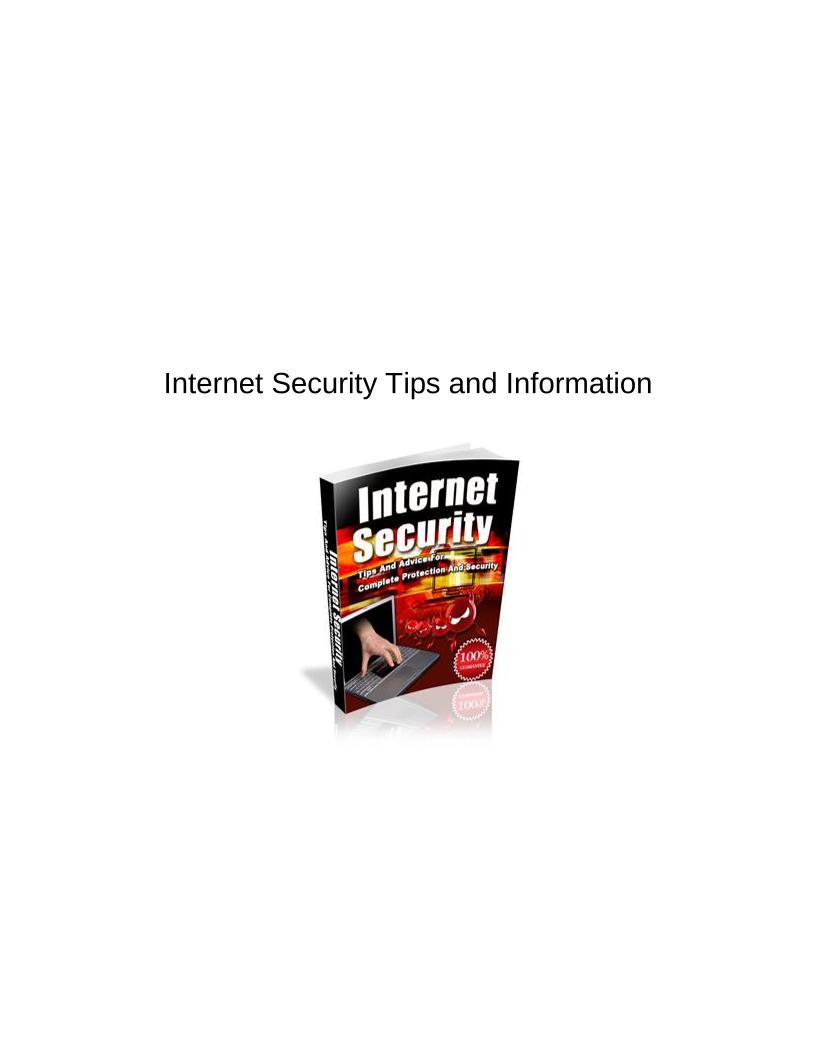 Essential eBook on Internet Security: Expert Tips for Online Safety