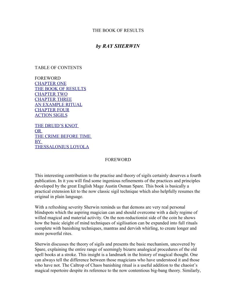 eBook on Chaos Magic Sigils and Rituals for Transformation