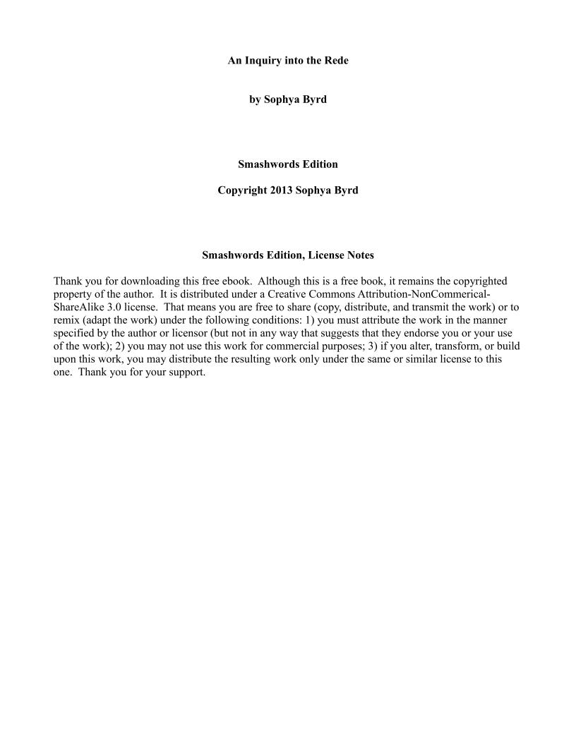 eBook: Wiccan Rede Mysteries – A Deep Discussion on Ethics and Harm