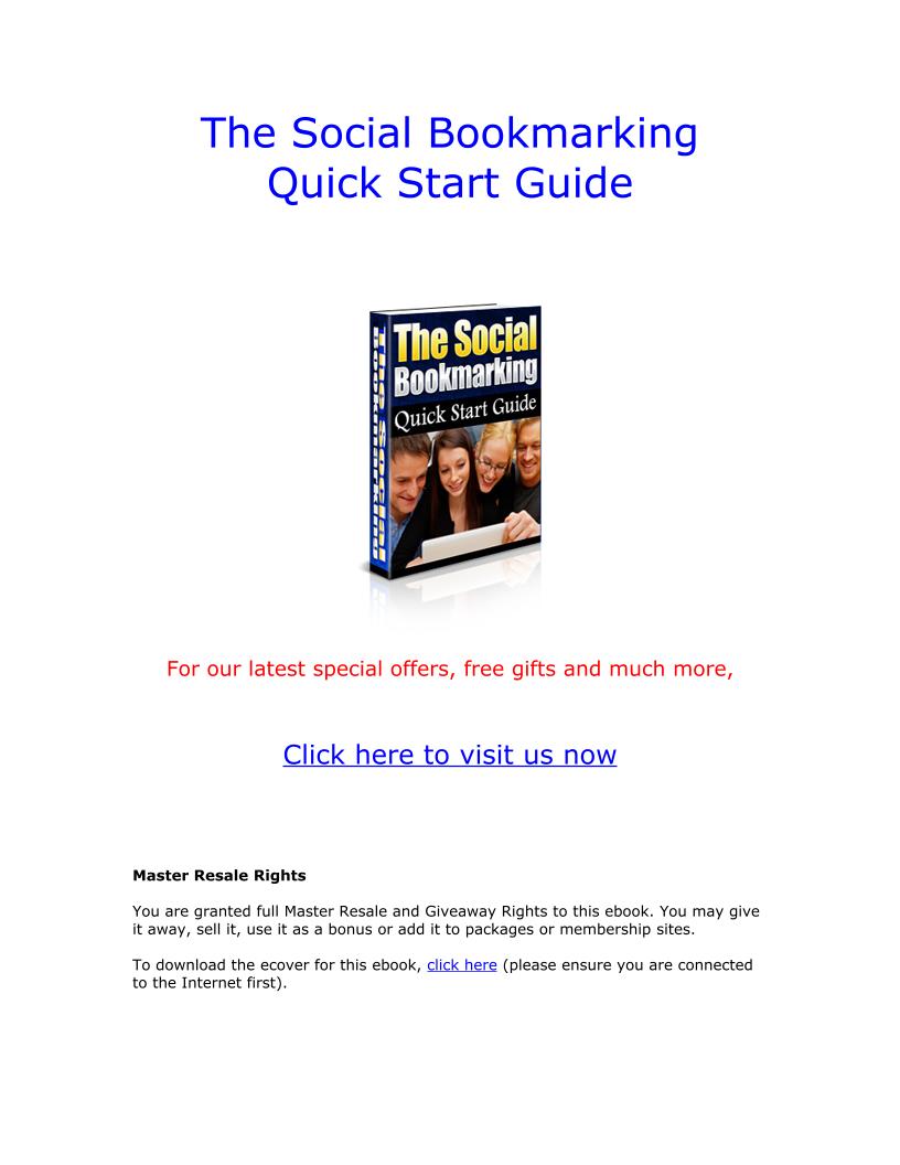 Unlock Traffic with Social Bookmarking: The Ultimate eBook Guide