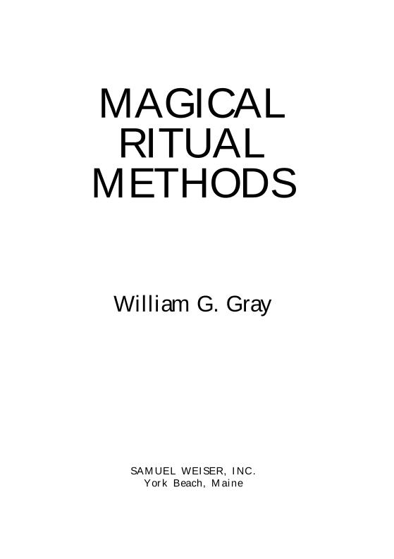 eBook: Mastering Ancient Magical Rituals by William G. Gray