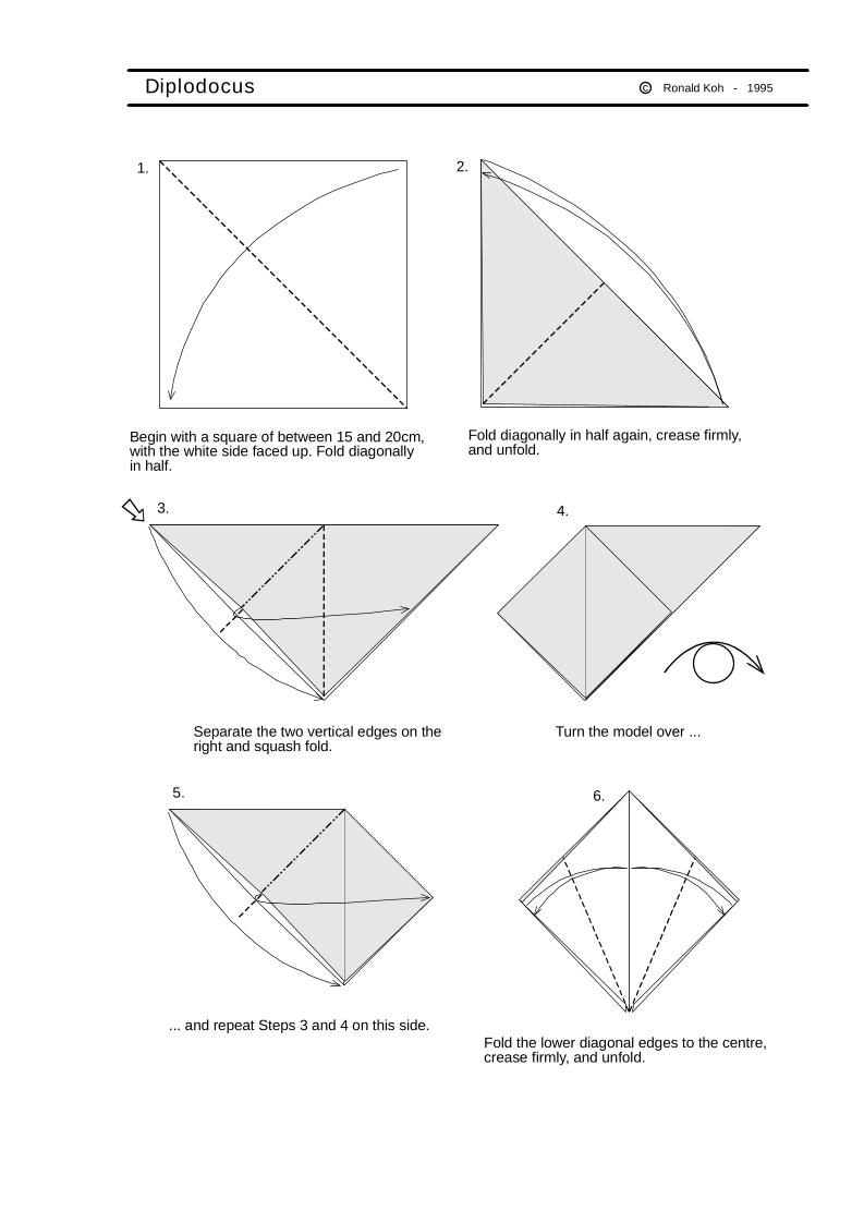 Discover the eBook Guide to Origami Diplodocus Folding Adventure