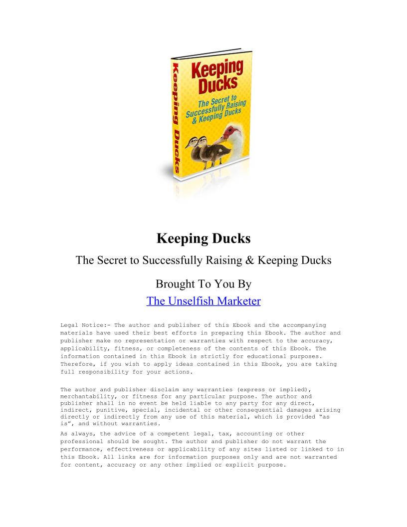 eBook: The Ultimate Guide to Successfully Raising Ducks Joyfully