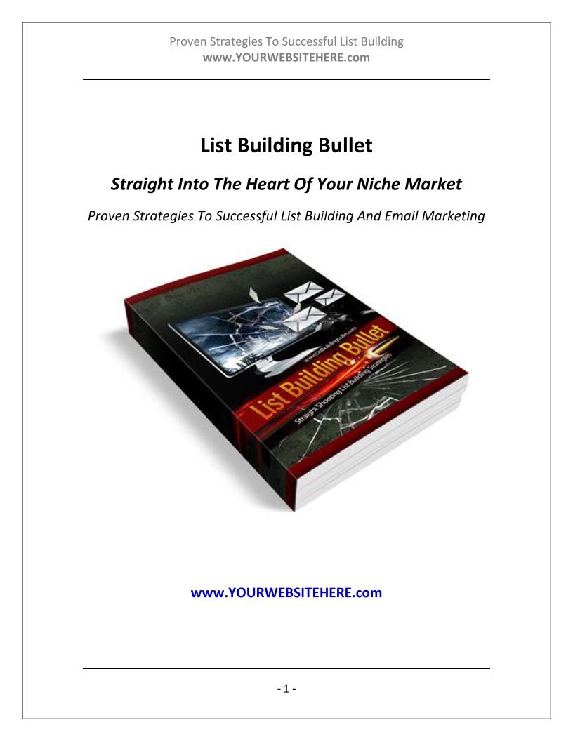 Essential eBook on Proven List Building Strategies for Success