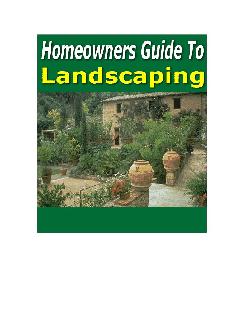 The Ultimate eBook Guide to Home Landscaping and Garden Design