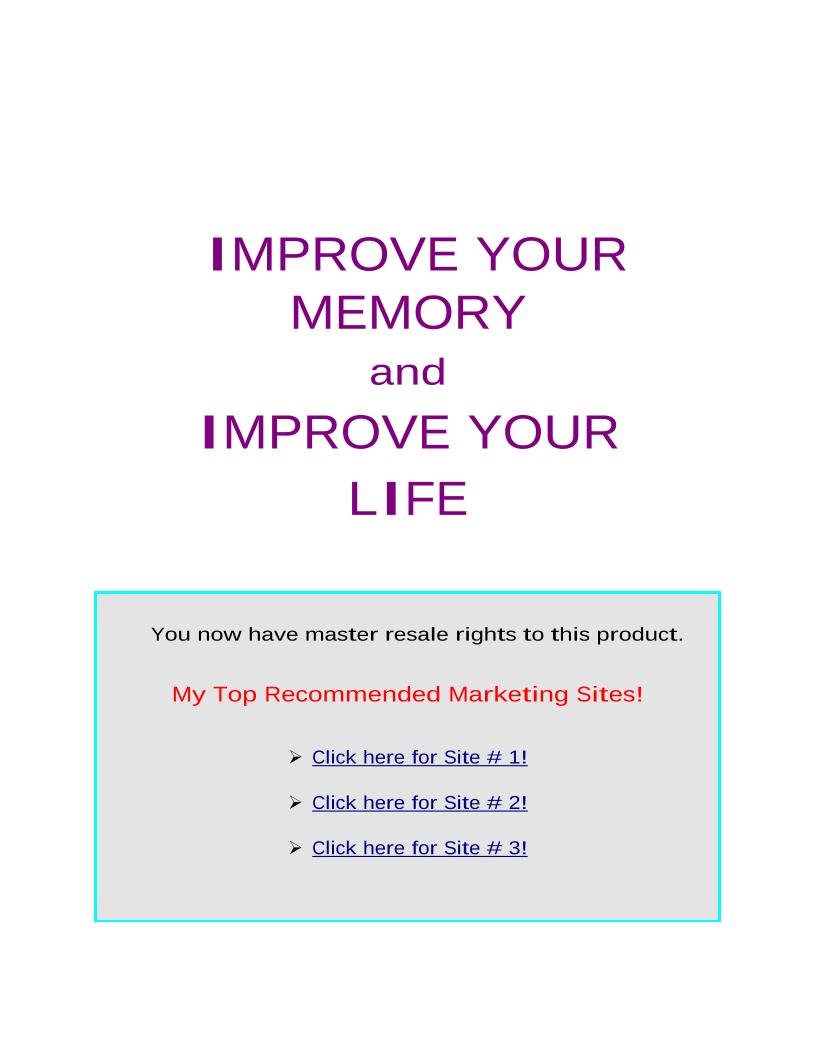 Unlock Your Mind: The eBook to Improve Memory and Enhance Life