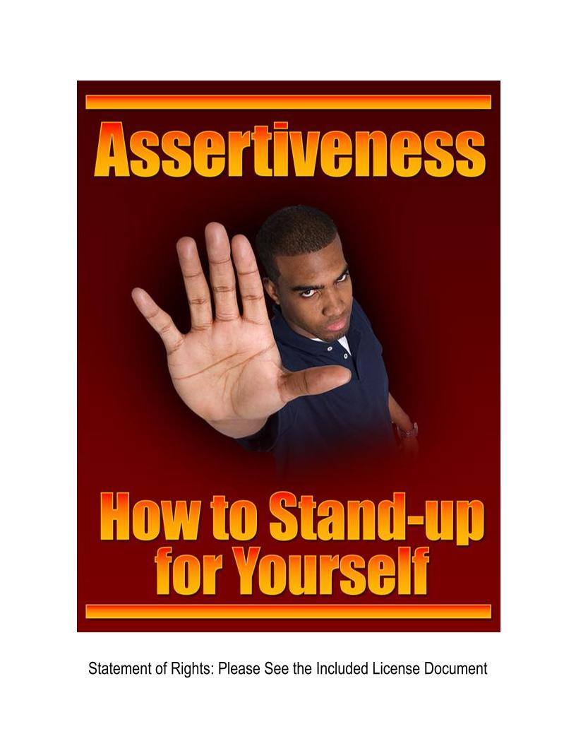 Unlock Your eBook: Assertiveness Guide - How to Stand Up for Yourself Effectively