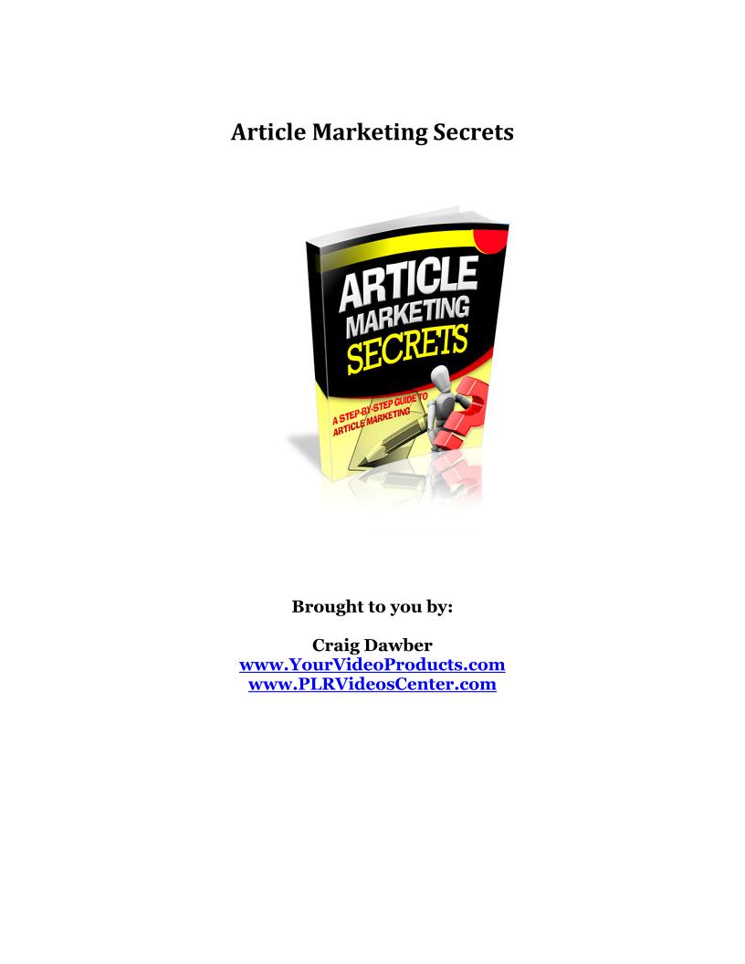 Unlock Article Marketing Secrets: The Ultimate eBook Guide