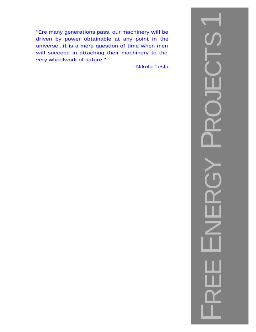 eBook: Exploring Free Energy Projects and Suppressed Inventions of Tesla