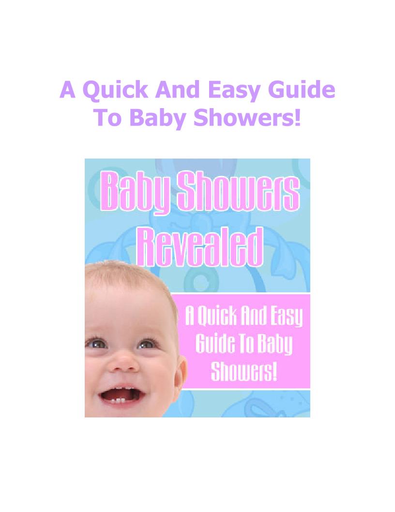 The Comprehensive eBook Guide to Organizing Fun Baby Showers